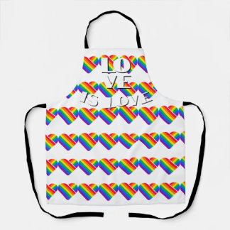 Pride Rainbow Heart Apron