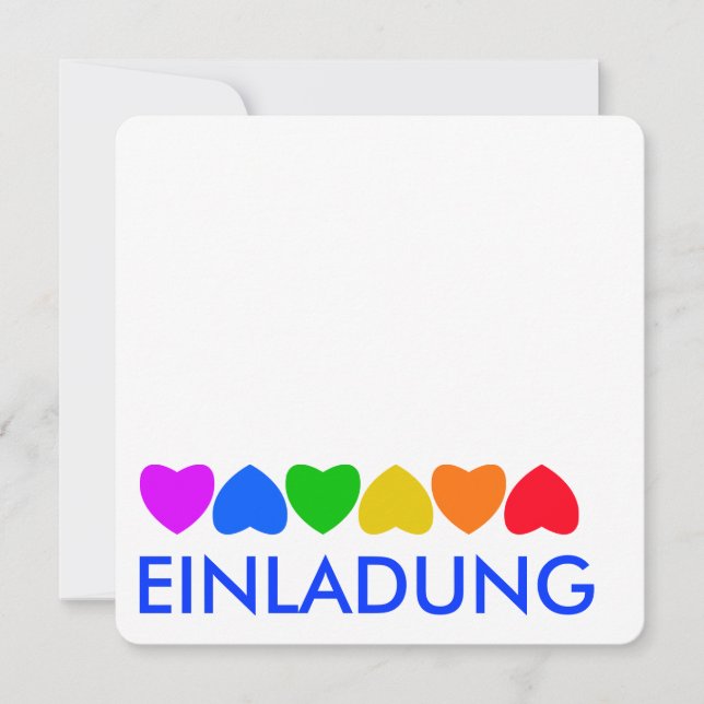 Pride Rainbow Heart Line (Front)