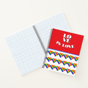 Pride Rainbow Heart Notebook
