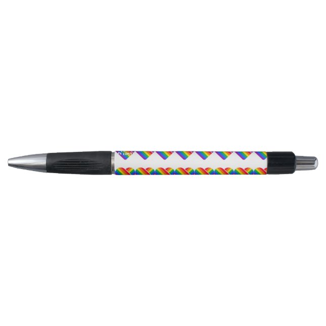 Pride Rainbow Heart  Pen (Front)
