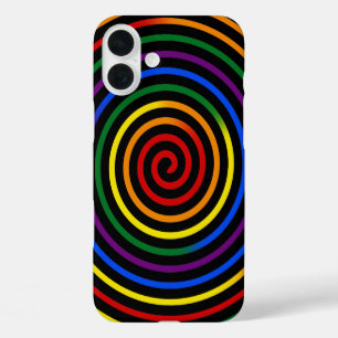 Pride Rainbow Hypnotized iPhone 16 Plus Case