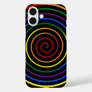 Pride Rainbow Hypnotized V2 iPhone 16 Plus Case
