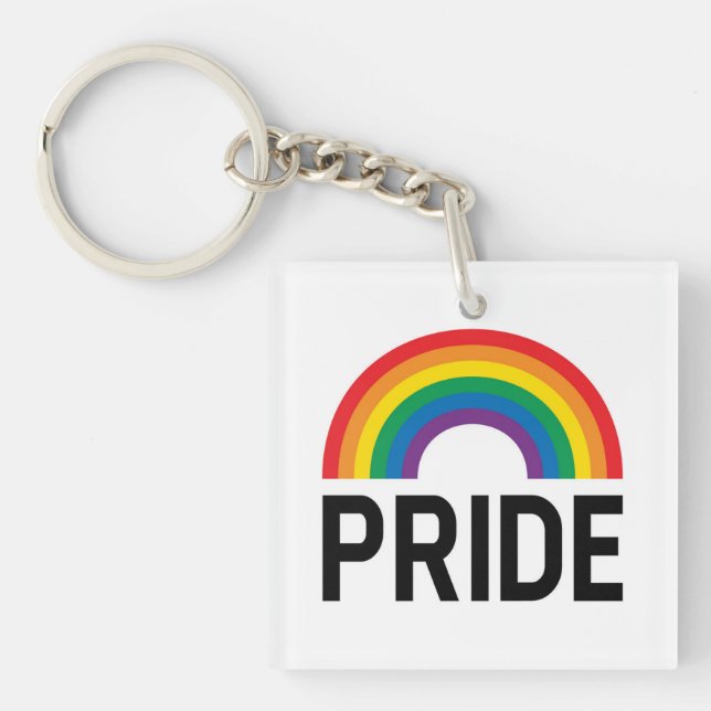 Pride Rainbow Keychain (Front)
