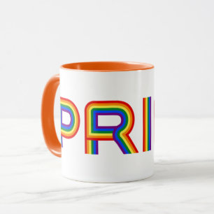 Pride Rainbow Letters Mug
