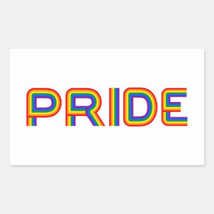 Pride Rainbow Letters Sticker