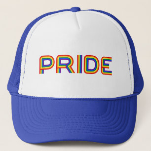 Pride   Rainbow Letters Trucker Hat
