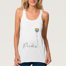 PRIDE Rainbow LGBTQIA Heart Balloon White