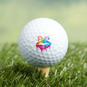 Pride Rainbow Lips   LGBTQ   Dripping Lips Golf Balls