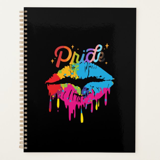 Pride Rainbow Lips | LGBTQ | Lèvres à goutte (Devant)