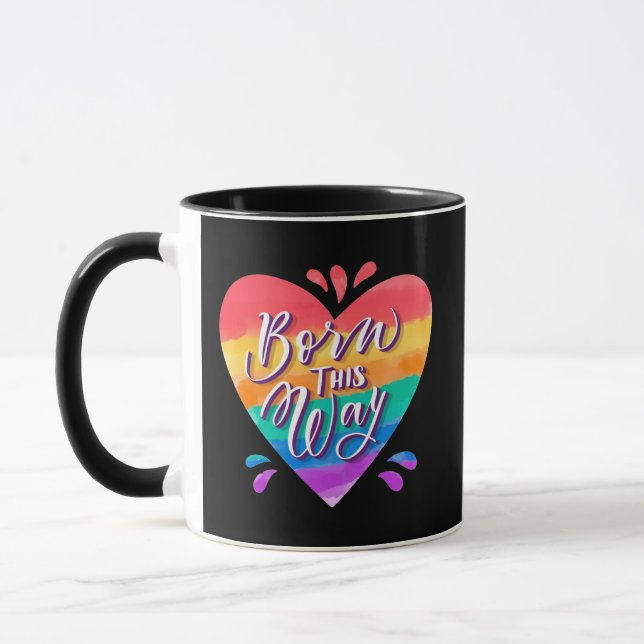 Pride Rainbow Love Mug (Gauche)