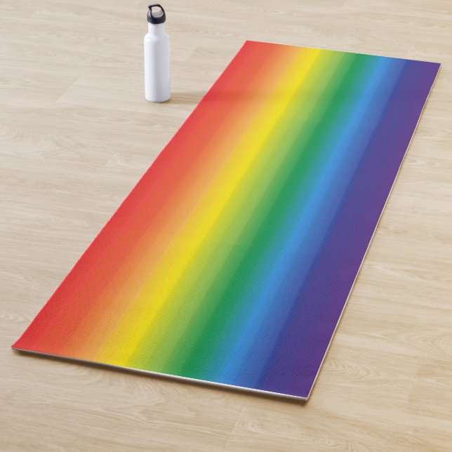 Pride Rainbow Ombre Flag Yoga Mat (In Situ)