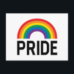 Pride Rainbow Postcard<br><div class="desc">This design features the word pride under a colourful rainbow.</div>