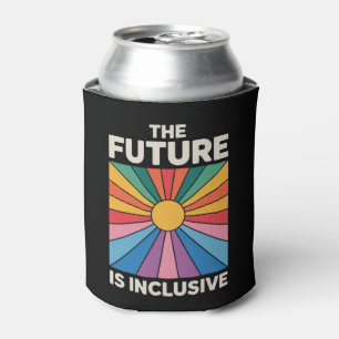 Pride Rainbow The Future is Inclusive LGBTQ Can Cooler