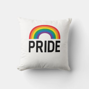 Pride Rainbow Throw Pillow