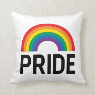 Pride Rainbow Throw Pillow