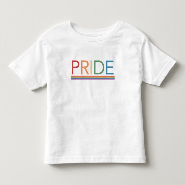 PRIDE Rainbow Toddler T-shirt (Front)