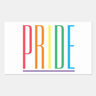 PRIDE Rectangle Stickers