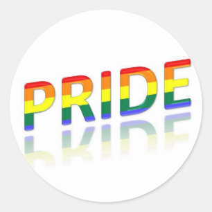 Pride Reflection Classic Round Sticker