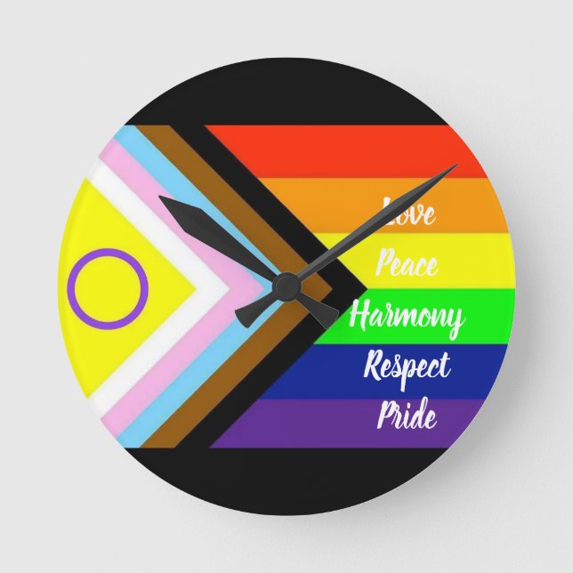 Pride Round Clock (Front)