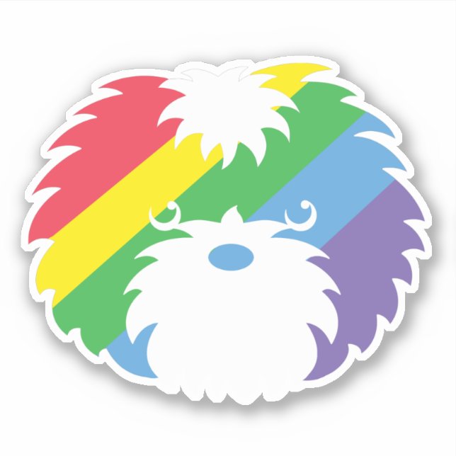 Pride Sammy Chien Vinyl Sticker (Devant)