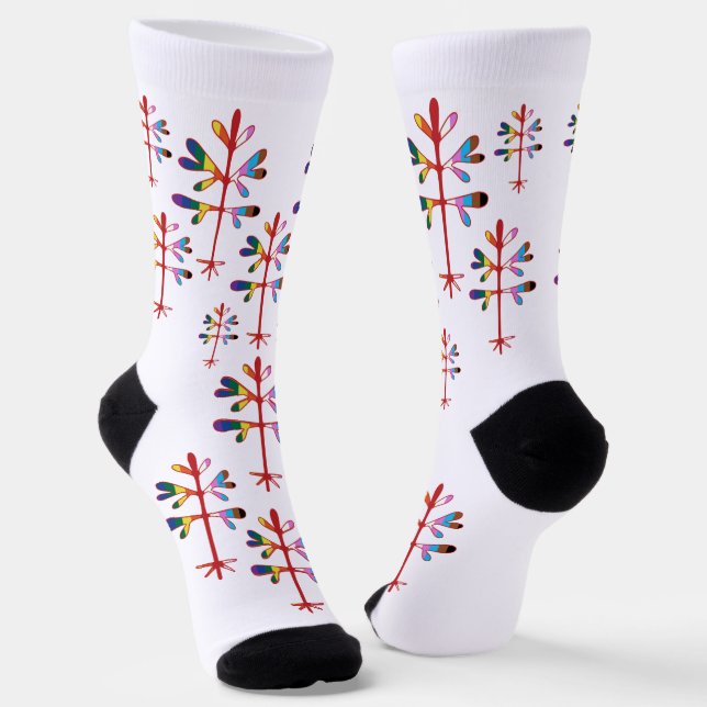Pride Sapling Socks (Angled)