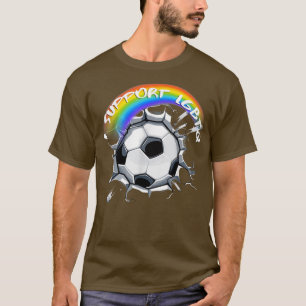 Pride Soccer - I Support LGBTQ T-Shirt