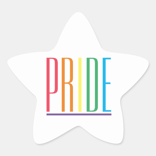 PRIDE Star Stickers  (Front)