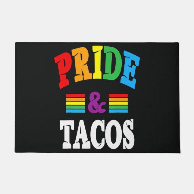 Pride Tacos Lgbt Doormat (Front)