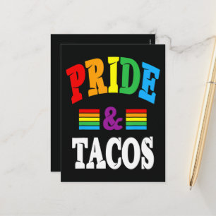 Pride Tacos Lgbt Lgbtq Gay Holiday Postcard