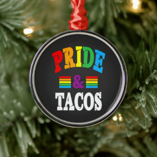 Pride Tacos Lgbt Metal Ornament