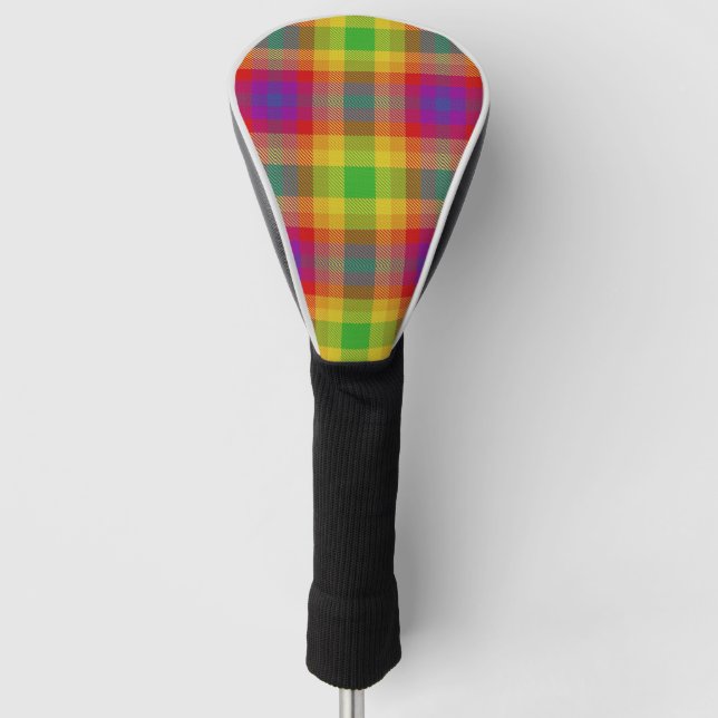 Pride Tartan Golf Head Cover (Front)