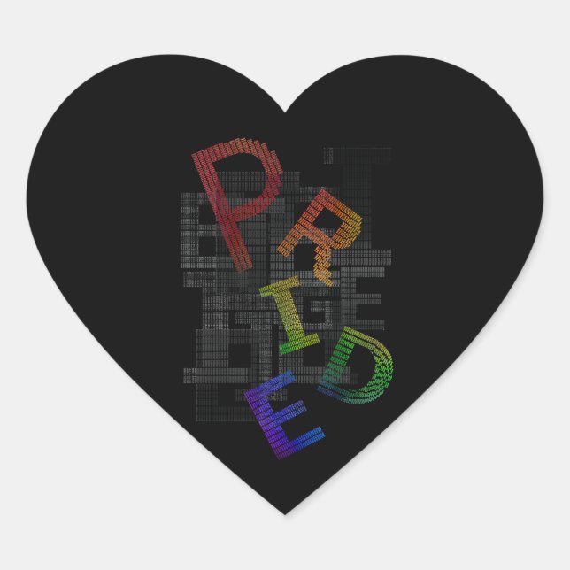 Pride - Text Sticker (Front)