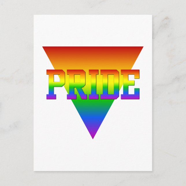 Pride Triangle postcard, customize Postcard (Front)