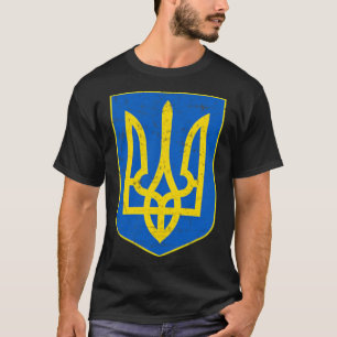 Pride Ukrainian Flag Coat Of Arms Gift Support T-Shirt