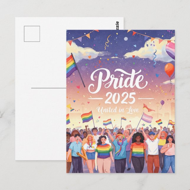 'Pride  – United in Love Postcard (Front/Back)