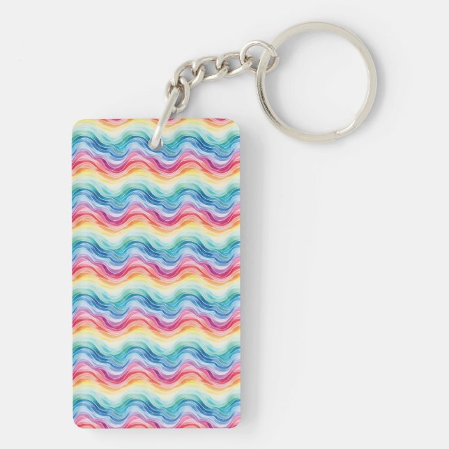 Pride Wavy Rainbow Stripes Pattern Two-sided (Dos)