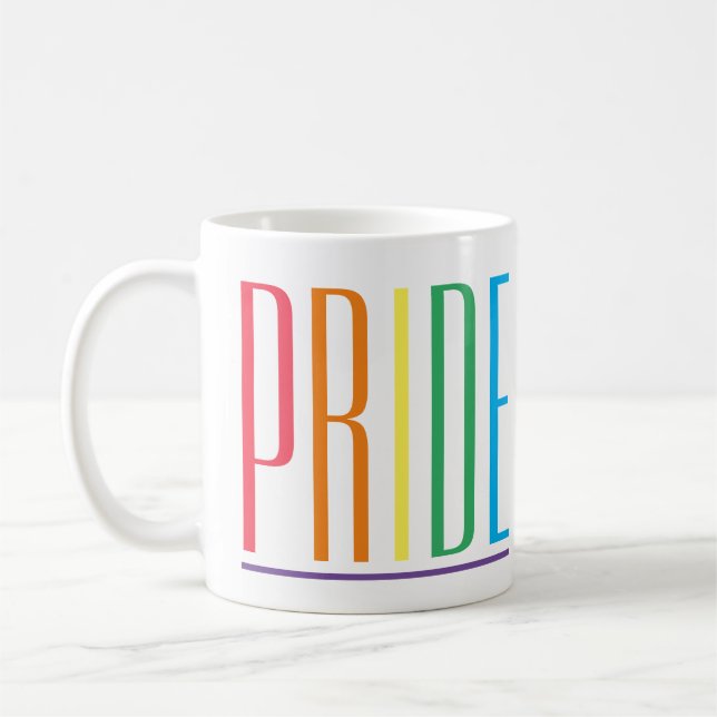 PRIDE White Mug (Left)