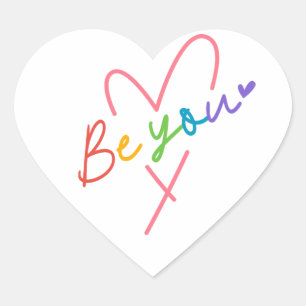 Prideful and Proud Heart Sticker