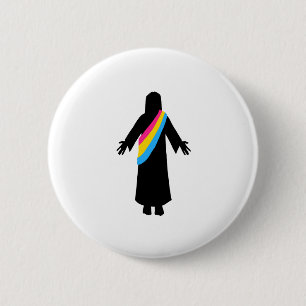 PrideJesus PanFlag 2 Inch Round Button