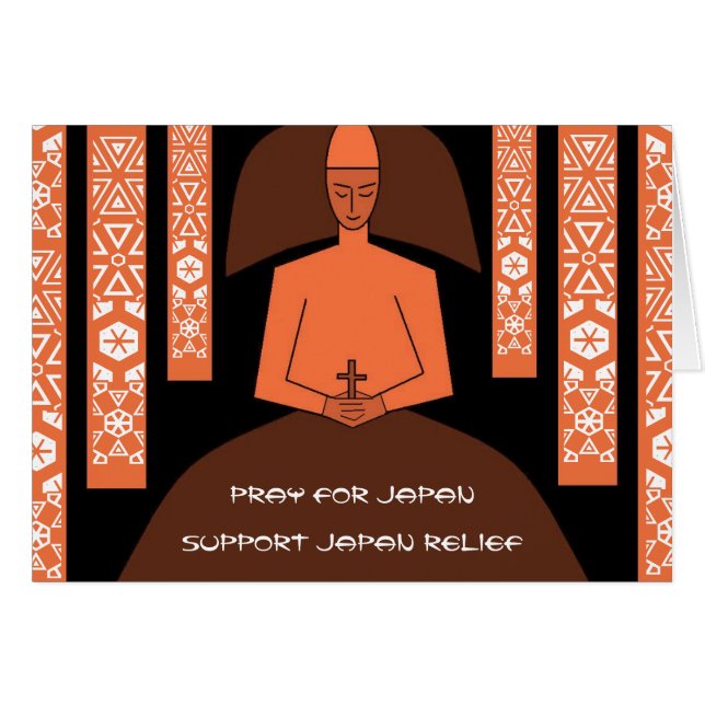 PRIE POUR LE JAPON DE SOUTENIR LE RELIEF DU JAPON (Devant horizontal)