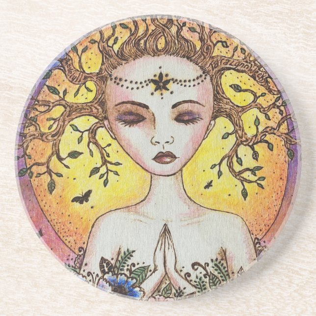 Prier Dessous de verre fille (Devant)