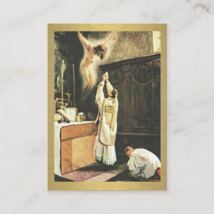 Prière catholique des cartes saintes de prêtres de