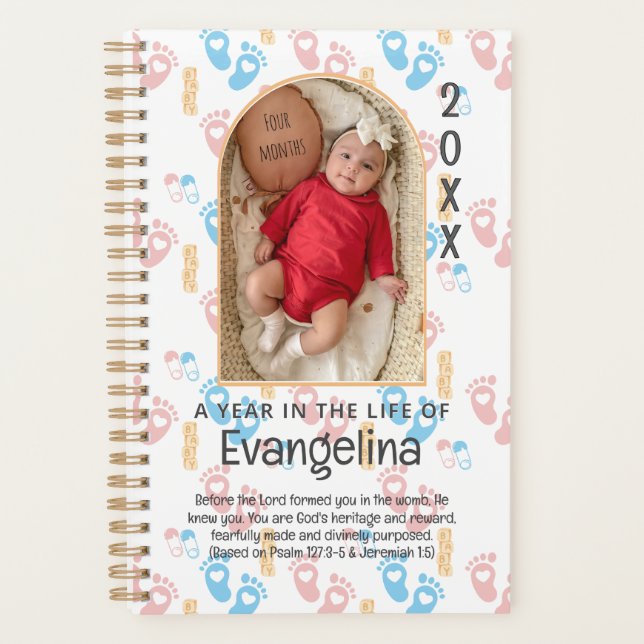 Prière chrétienne personnalisée Garder bébé (Devant)