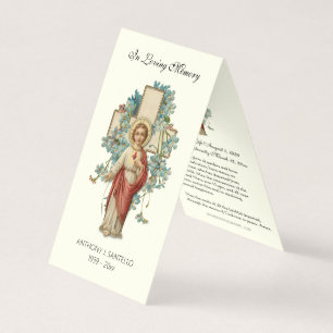 Prière commémorative funéraire catholique Carte Sa