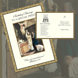 Prière d'anniversaire d'un prêtre catholique serva