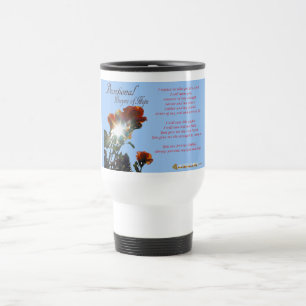 Prière de dévotion de TASSE de VOYAGE