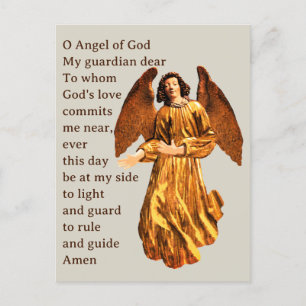 Prière de l'ange gardien Carte postale