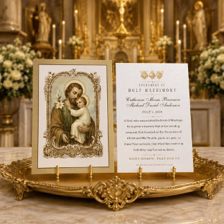 Prière de mariage catholique de l'enfant Jésus de 