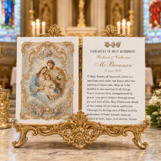 Prière de mariage de la Sainte Famille Matrimony