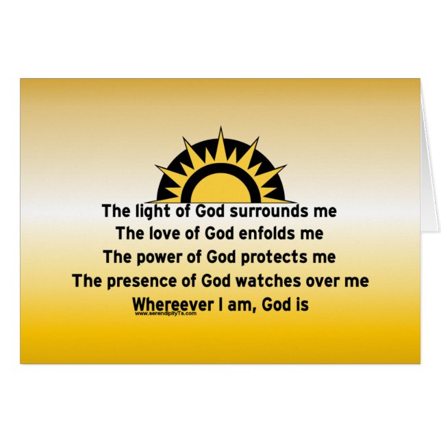 Prière de protection (Devant horizontal)